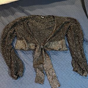 Express Sparkly Crop Top